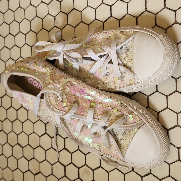 Iridescent sequins Converse - Picture 1 of 12